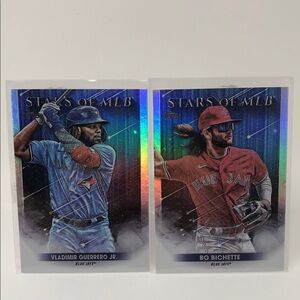 Vladimir Guerrero Jr & Bo Bichette Topps Stars of MLB Lot Toronto Blue Jays